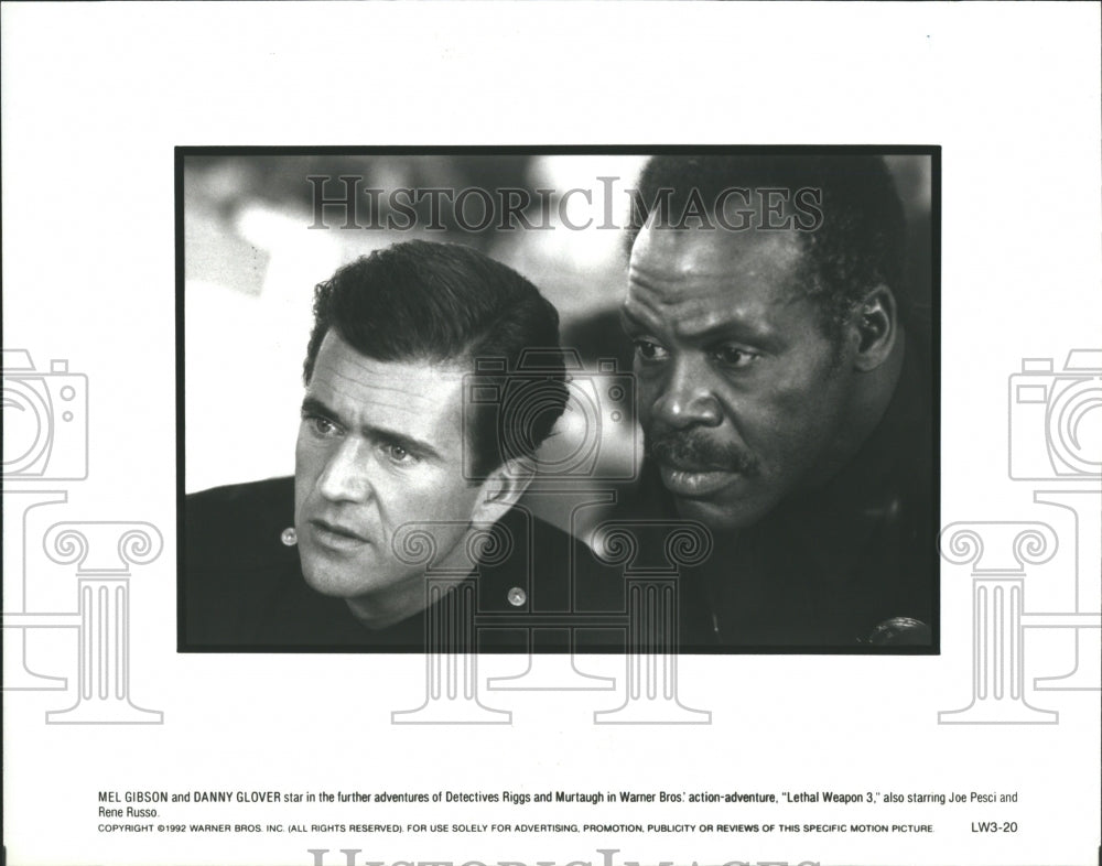 1993 Danny Lebern Glover Mel Gibson Rene - Historic Images