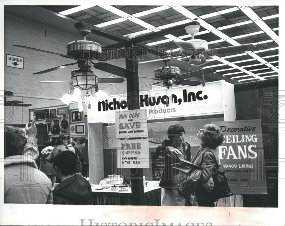 1972 Home Flower Furniture show Cobo Hall - Historic Images