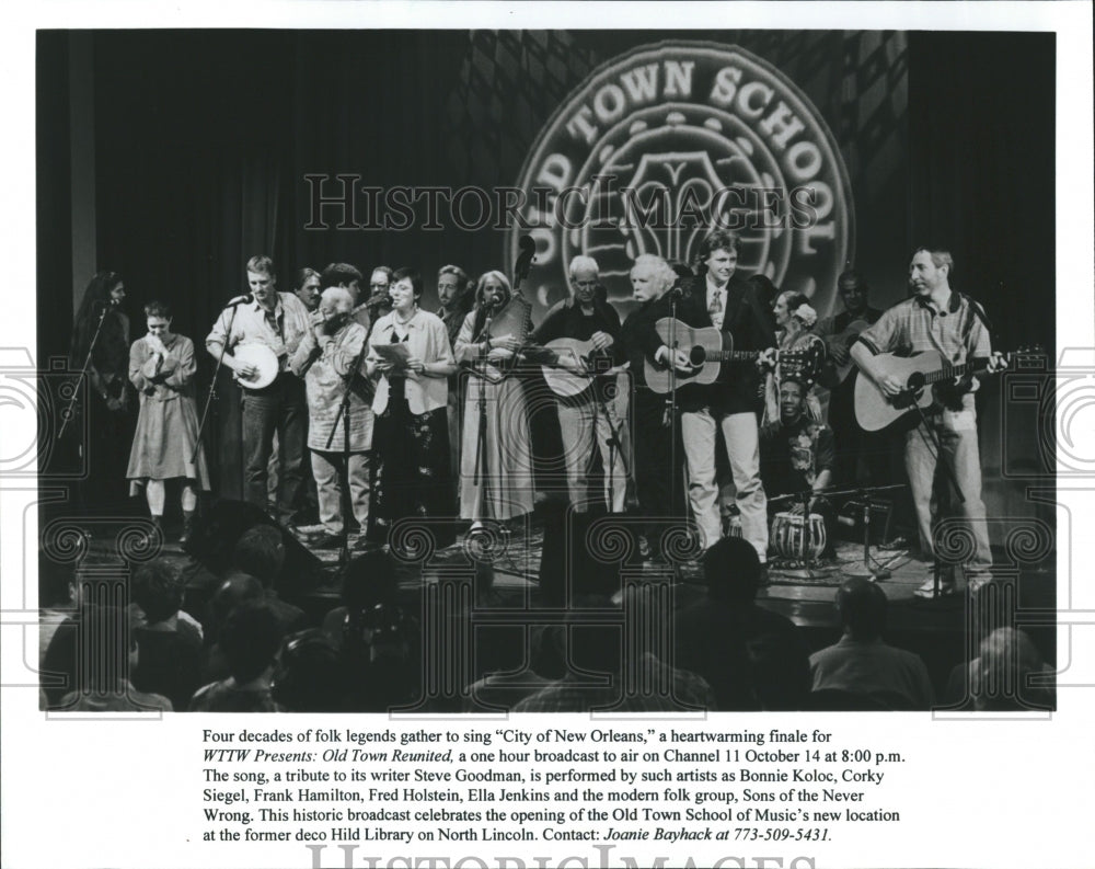 Old Town Reunited Sings &quot;City of New Orleans&quot; - Historic Images