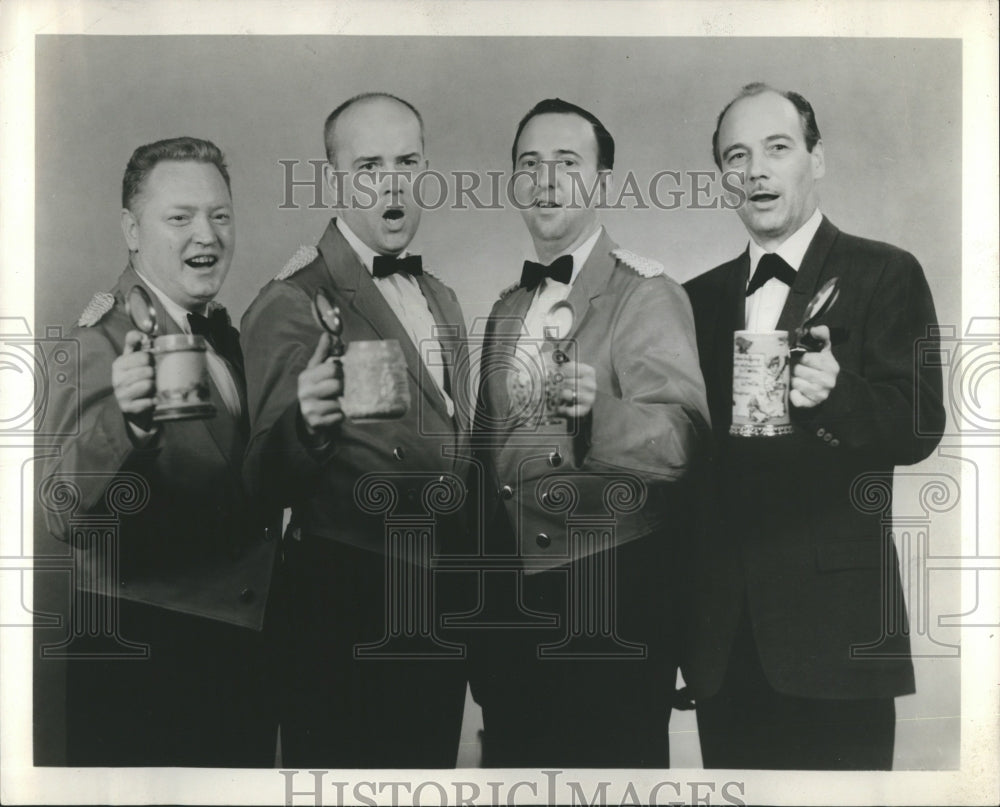 1961 Singing Waiters Allgauers Heidelberg - Historic Images