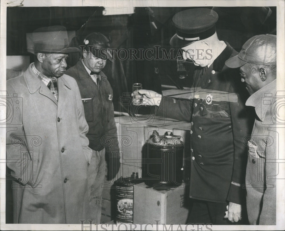 1958 Fire Chief James Vojtech Bad Fuel Oil  - Historic Images