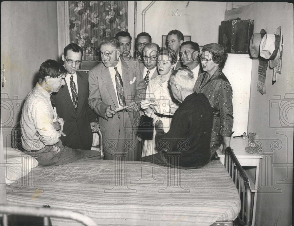 1956 Grand Jurors Visit Nursing Home - Historic Images