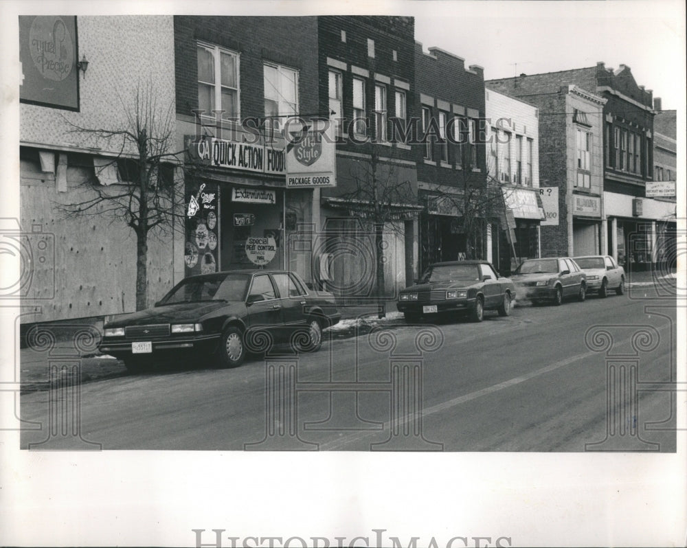 1991 Businesses along 154th and Trumbell - Historic Images