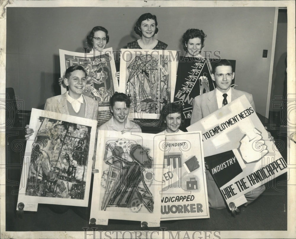 1957 Physically Handicapped Poster Contest - Historic Images