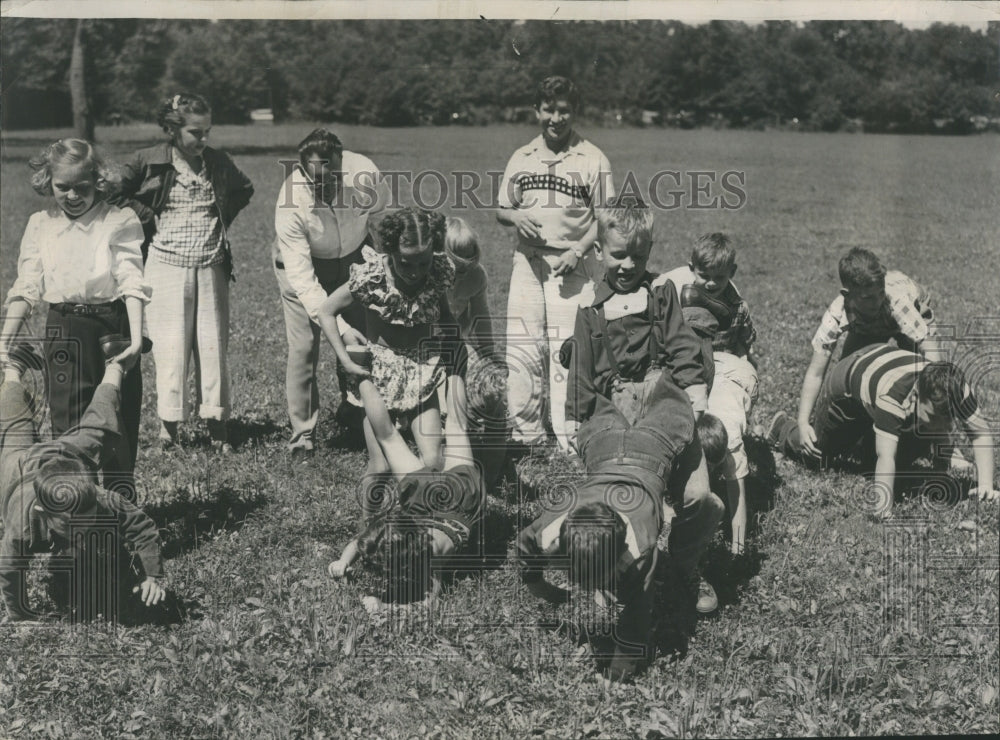 1950 Press Photo Chicago Hearing Society Kids Picnic - Historic Images