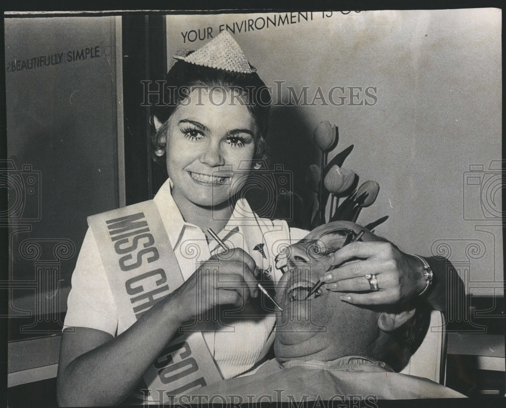 1973 Bernadette Cline Miss Chicago Dental - Historic Images