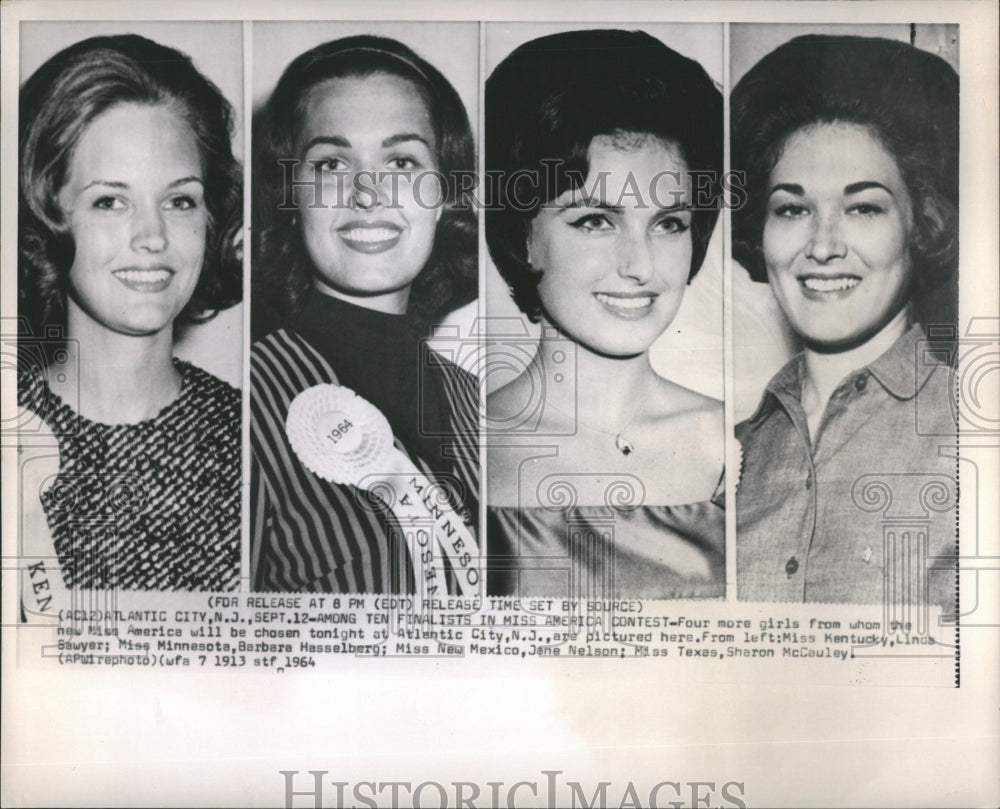 1964 Four Final Ten Miss America Contestant - Historic Images