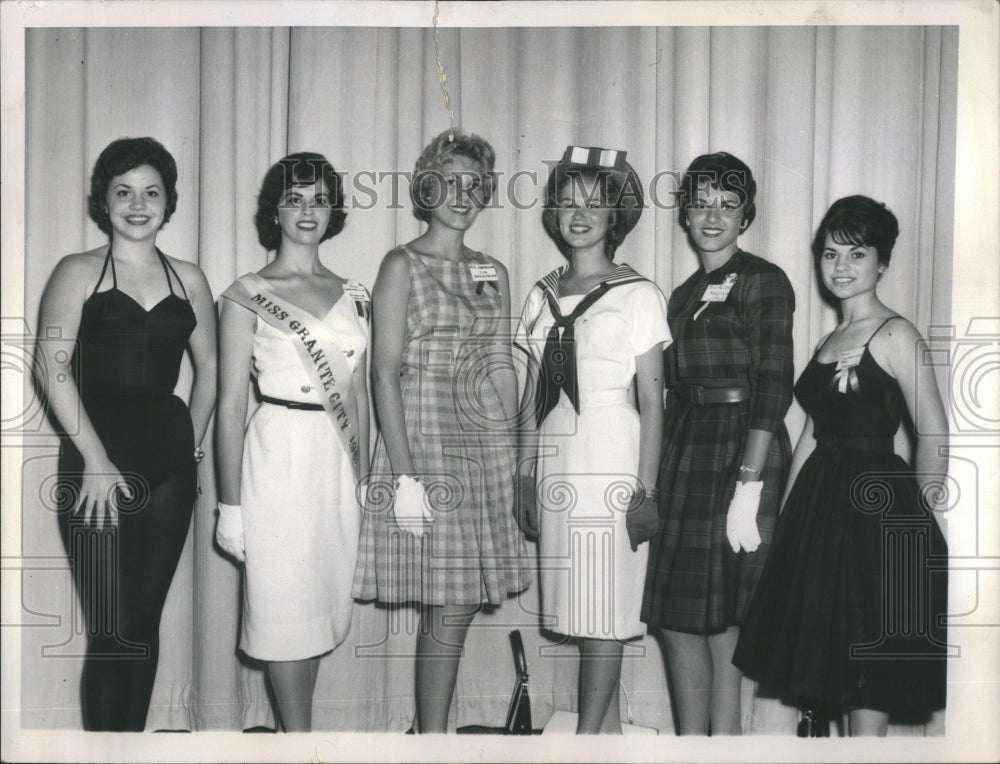 1961 Six Miss Illinois Finalists - Historic Images