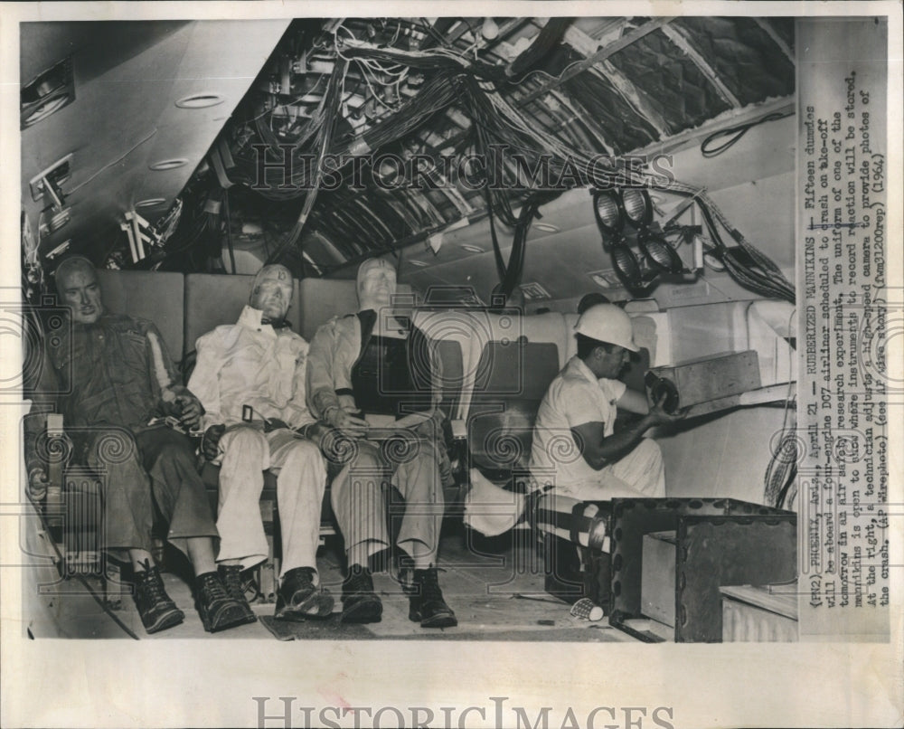 1964 Airplane Crash Experiment. - Historic Images