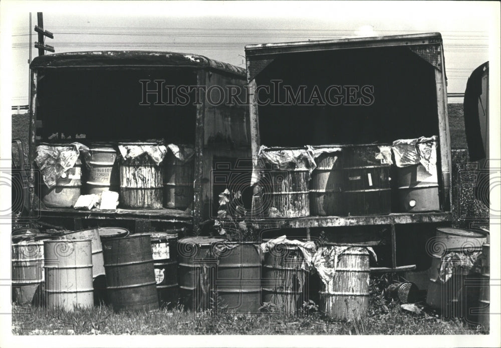 1980 A B Container Toxic Waste - Historic Images