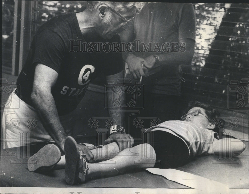1973 McHenry IL Handicap Camp Therapy - Historic Images