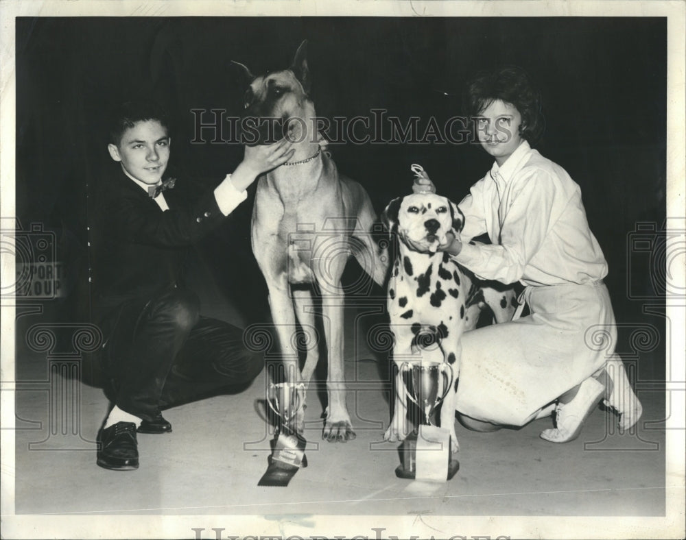 1963 Press Photo Junior Showmanship Dog Show - Historic Images
