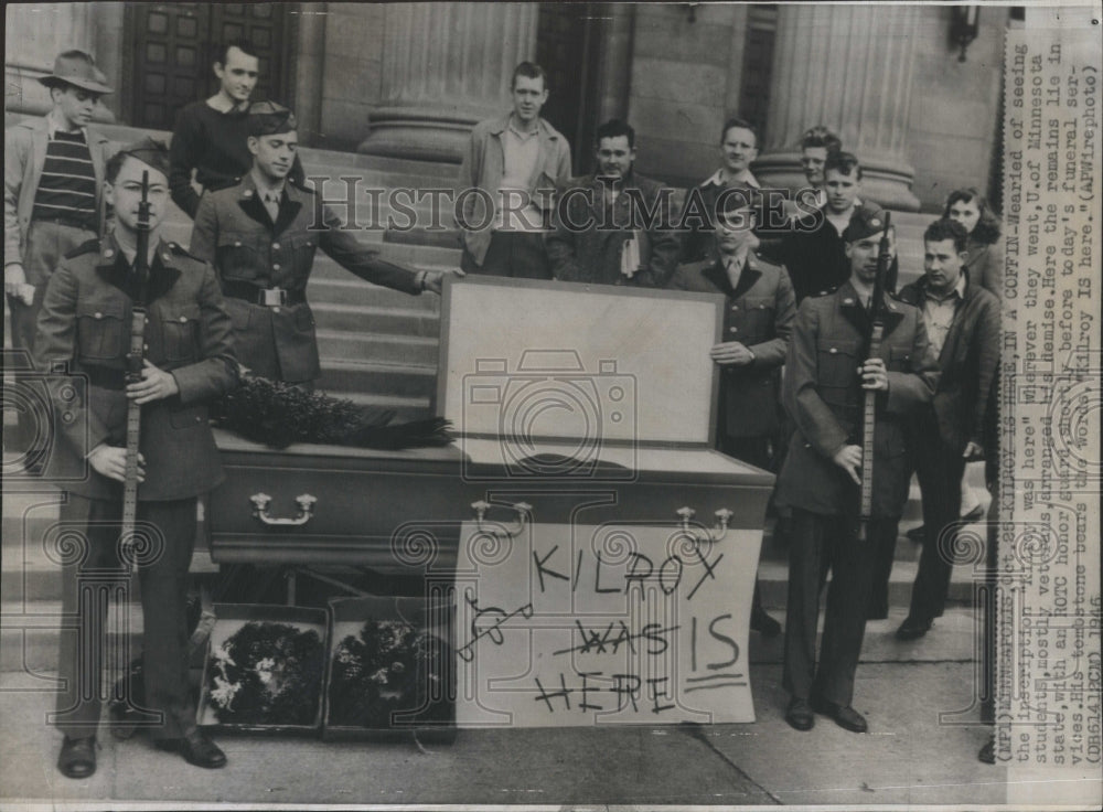 1946 Minnesota student Kilroy Minneapolis - Historic Images
