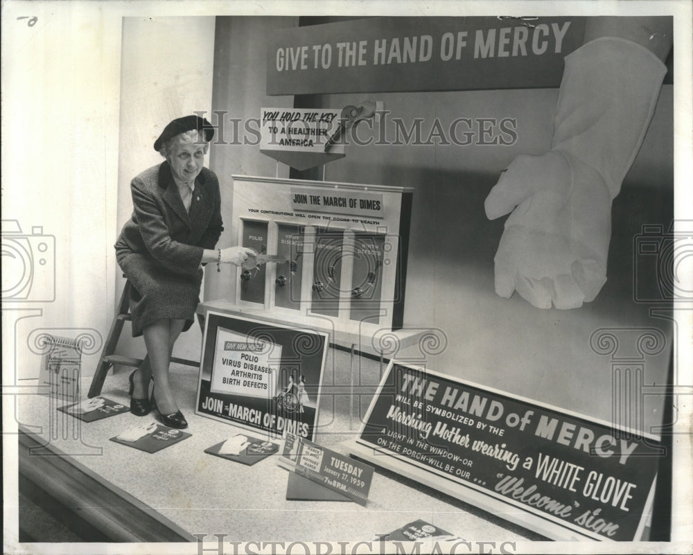 1959 Press Photo Mrs. Edmund J. Sullivan - Historic Images