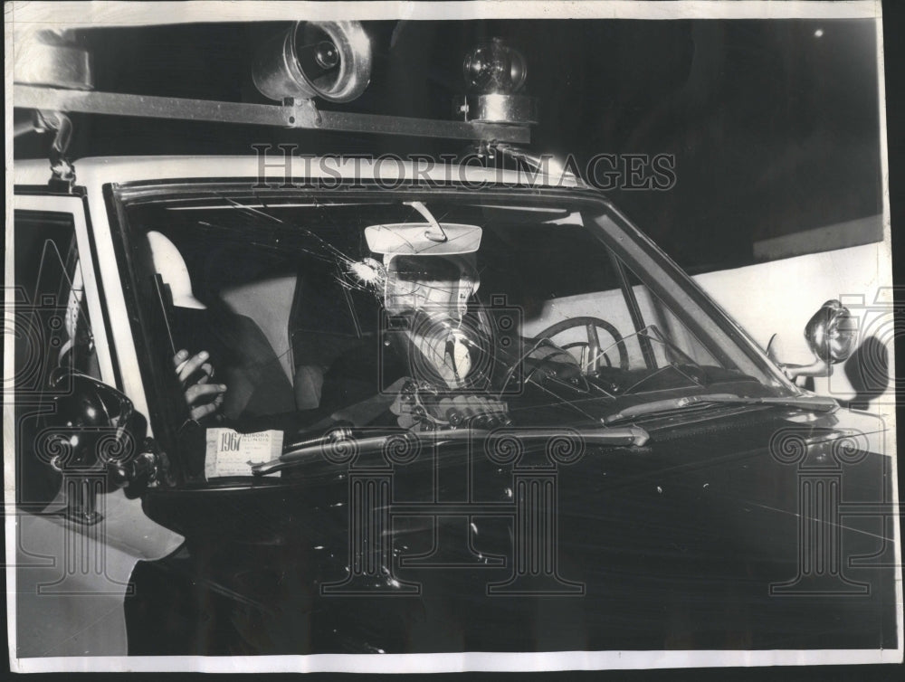 1967 Aurora Policeman Squad Car Windshield - Historic Images