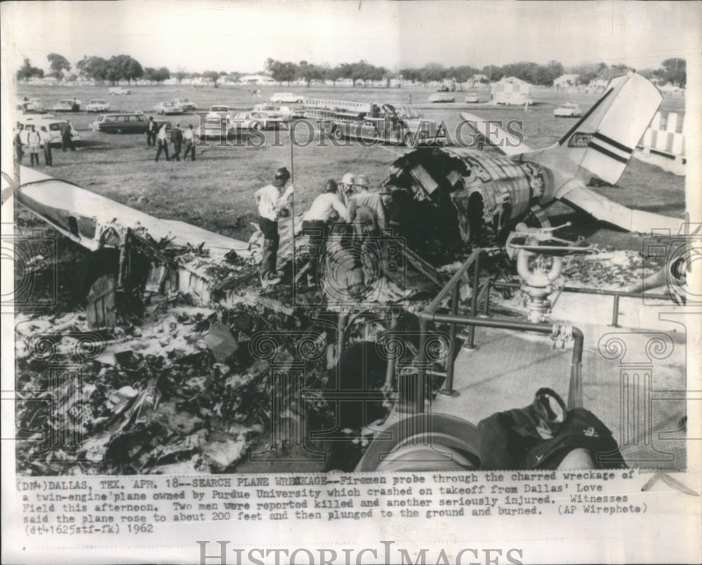 1962 Perdue University Airplane Crash Dalla - Historic Images