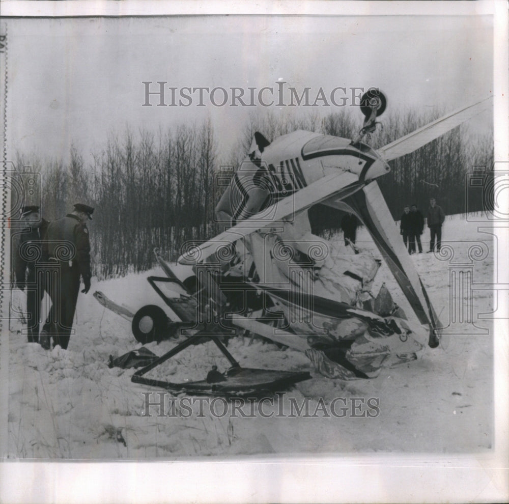 1963 Press Photo Private Plane Crash - Historic Images
