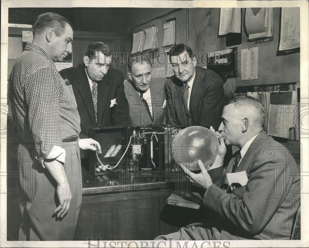 1954 Drunk-o-meter Demonstration Test - Historic Images