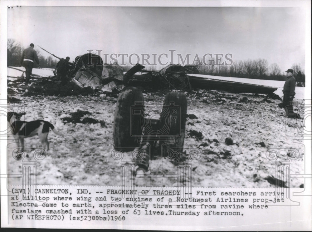 1960 NW Airlines Electra Wreckage - Historic Images