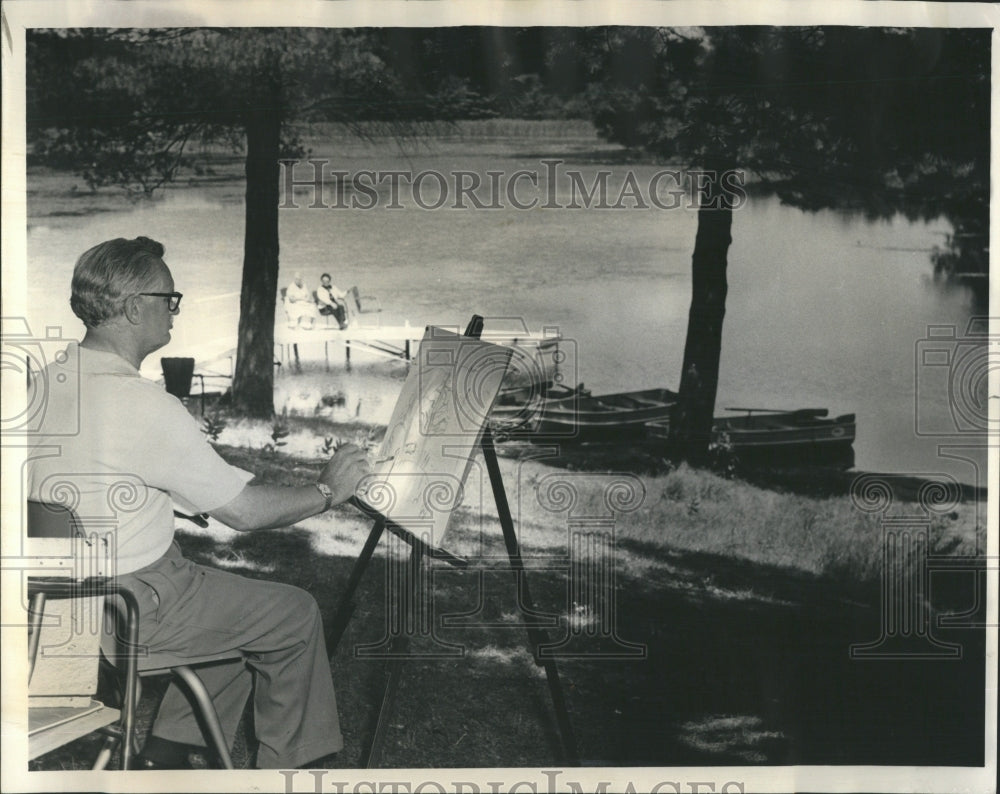 1965 Scenery Paint Boris Diskin - Historic Images