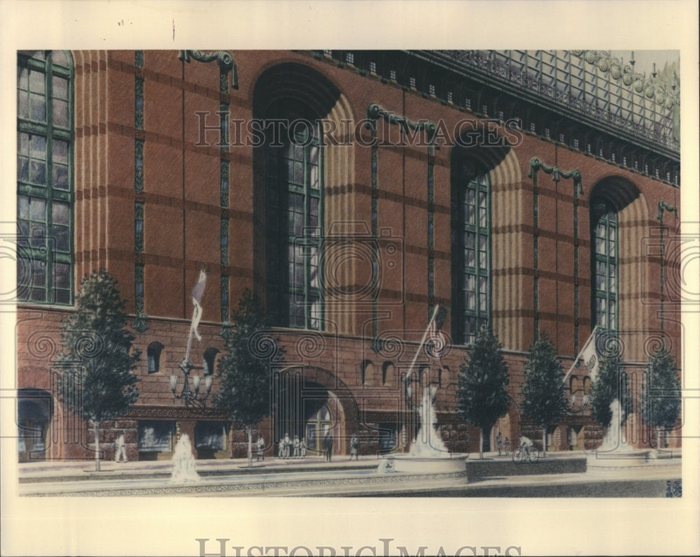 1988 Harold Washington Library Center Books - Historic Images