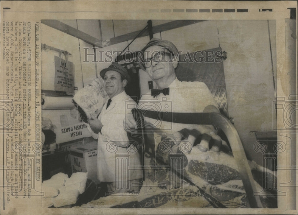 1960 Butchers Bob Abeles Arthur Bruan - Historic Images