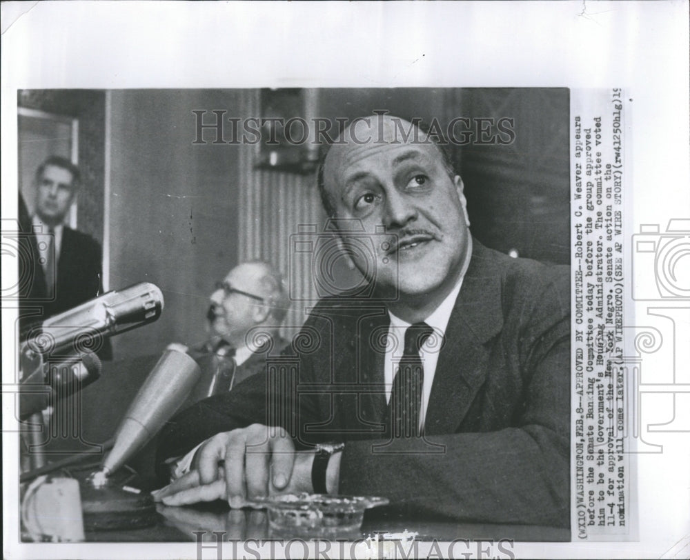 1961 Robert C.Weaver Banking Committee - Historic Images