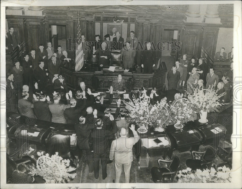 1939 Senate Chamber Court Members - Historic Images