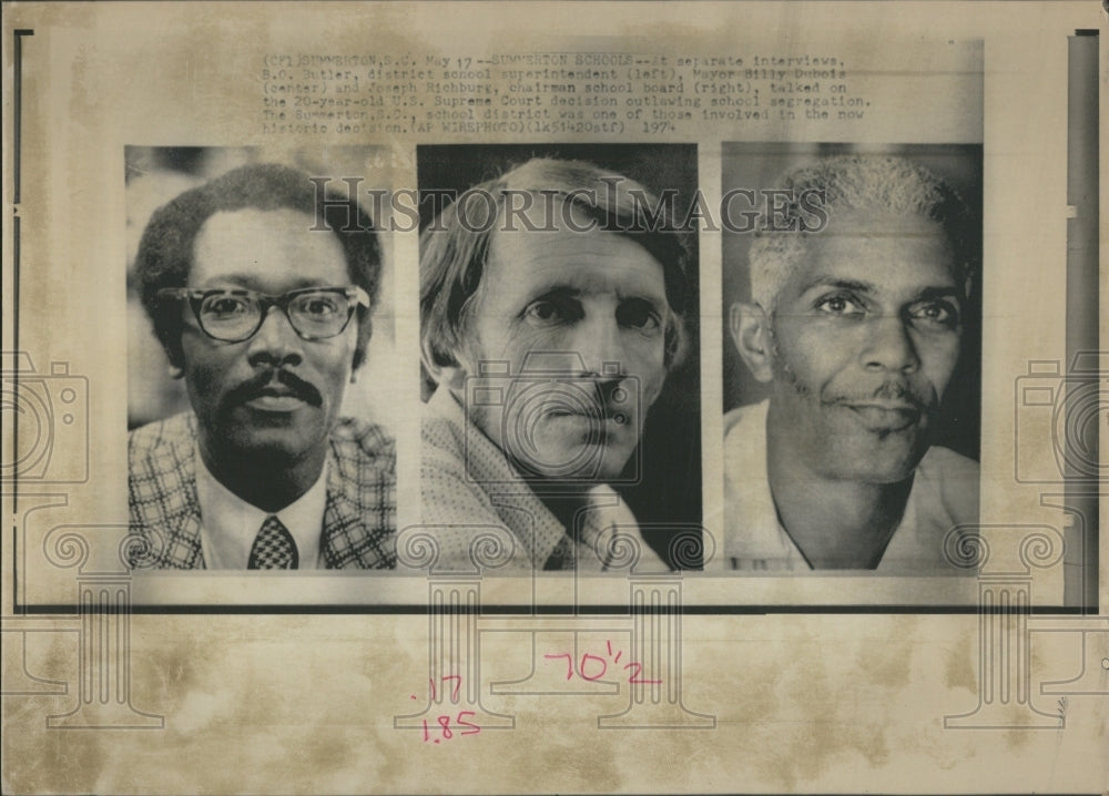 1974 Press Photo Joseph Richburg Talks Desegregation - RRR28433 - Historic Images