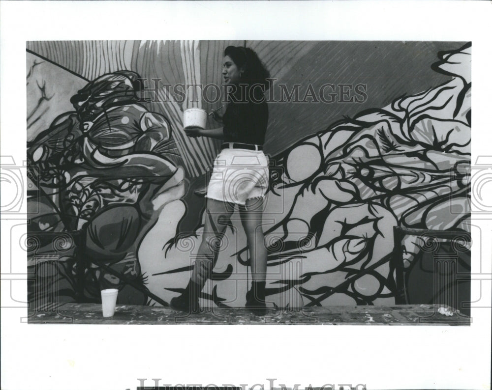 1991 Nosto Del Sol Festival &quot;To Hope&quot; Mural - Historic Images