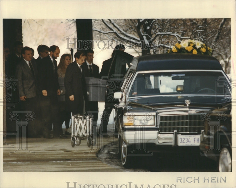 1993 Thomas Mennes Pallbearers Coffin - Historic Images