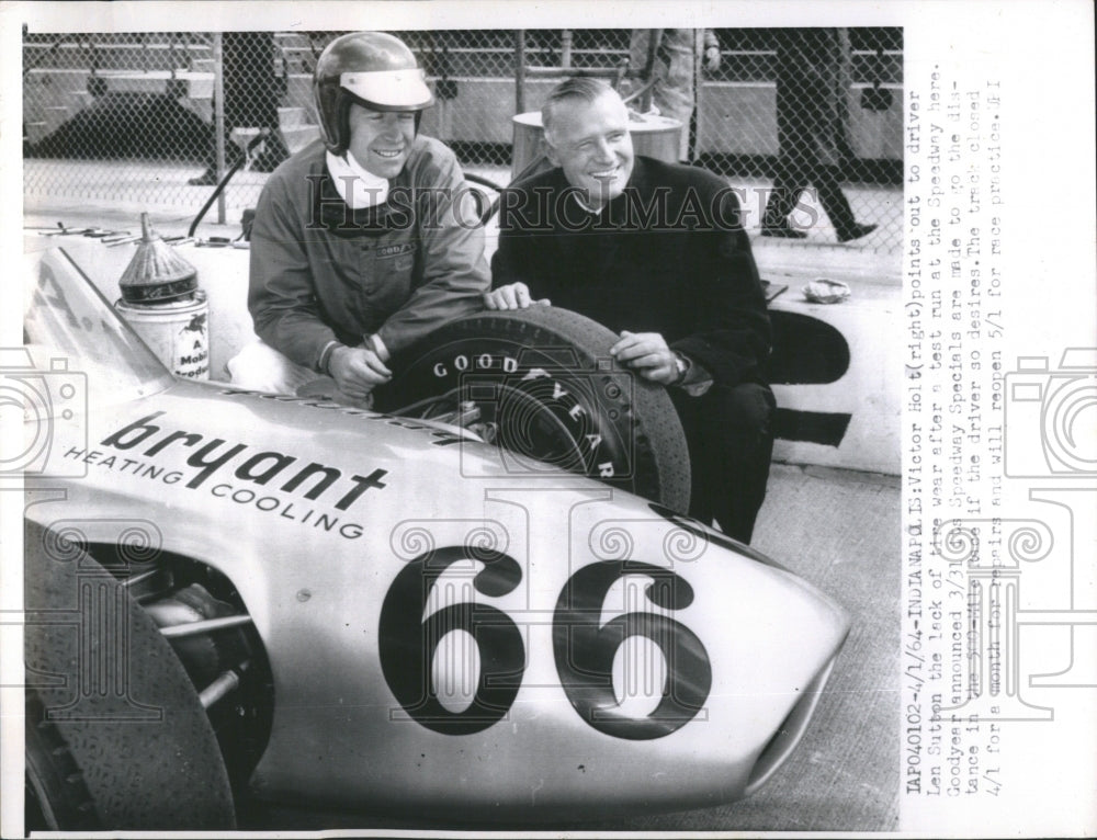 1964 Len Sutton Victor Holt Driver TIre - Historic Images