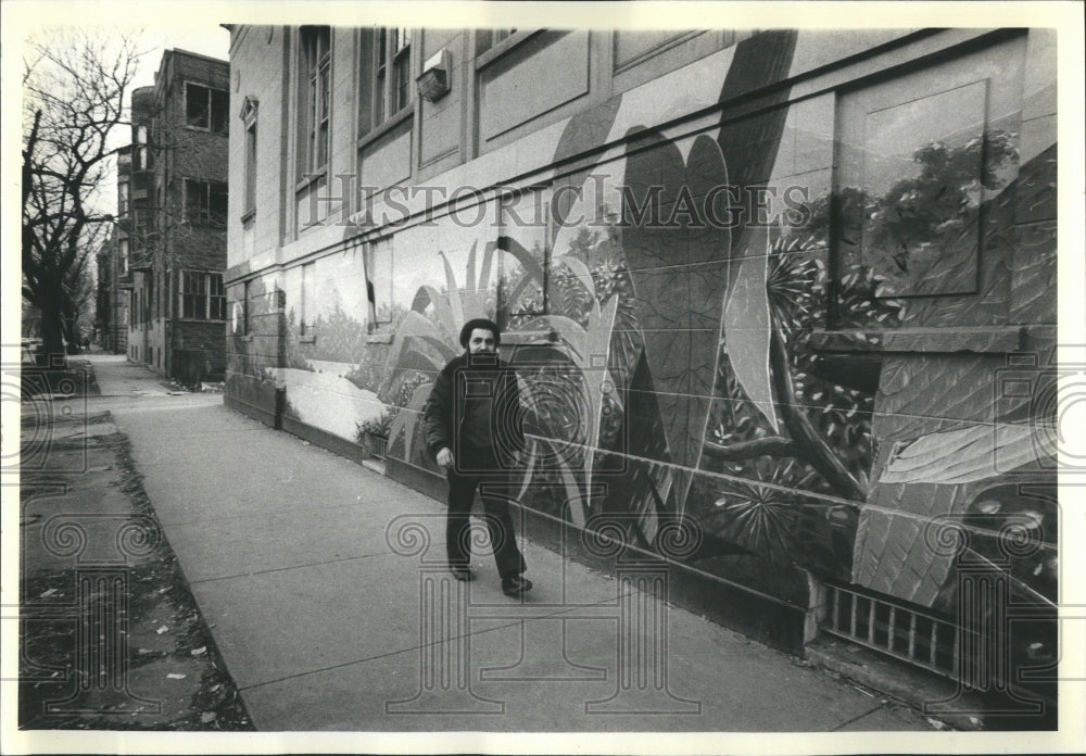 1961 Press Photo David Hernandez Buildings Poet - Historic Images