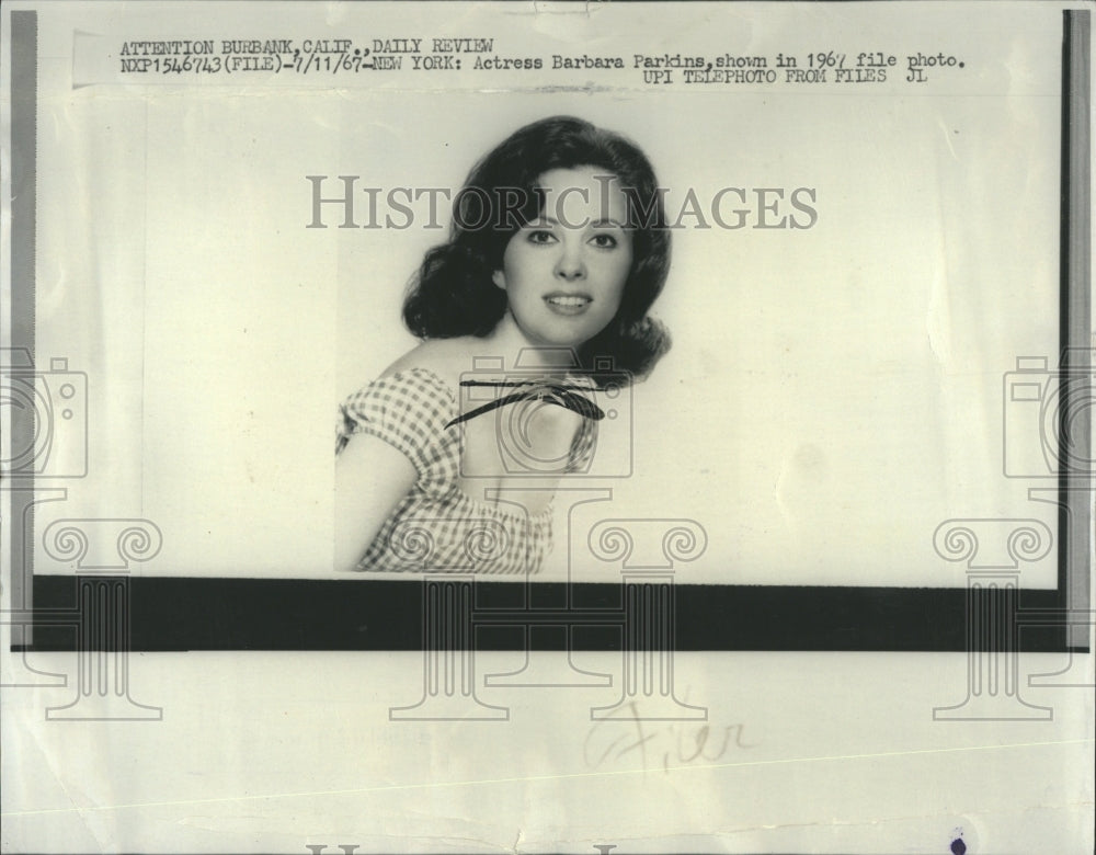 1967 TV Magazine Barbara Parkins - Historic Images