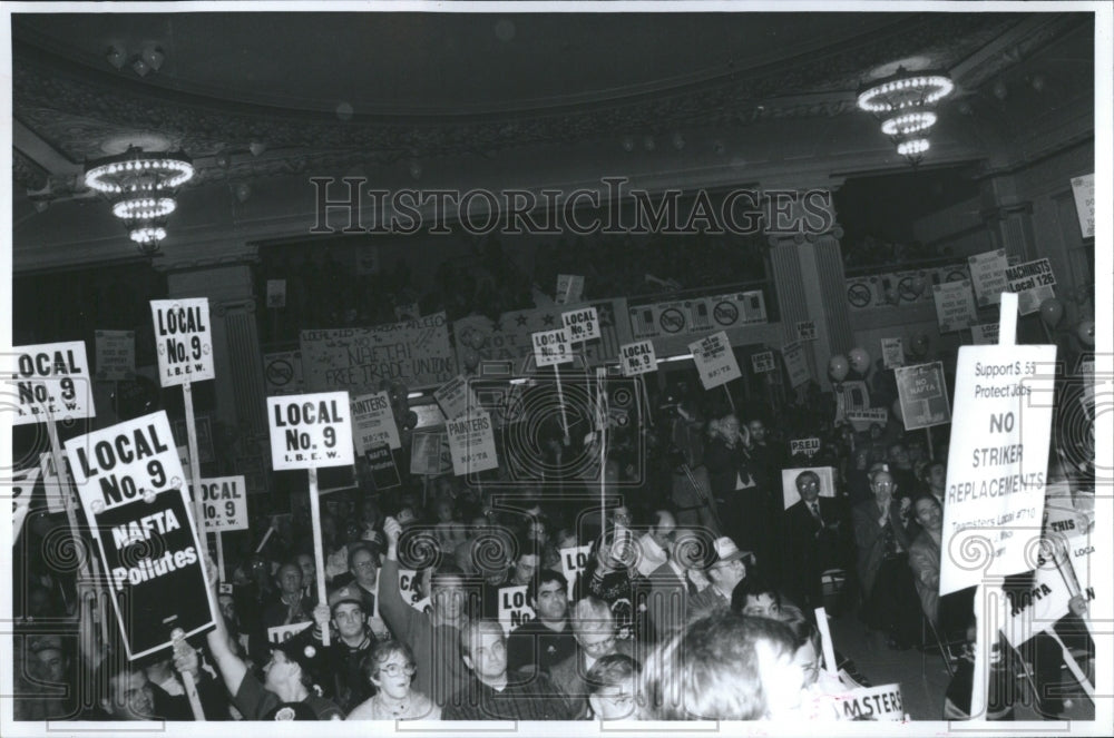 1993 Press Photo North American Free Trade Agreement - Historic Images