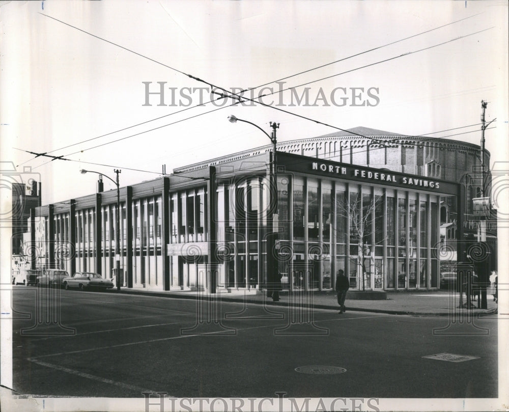 1961 Press Photo North Federal Savings - Historic Images