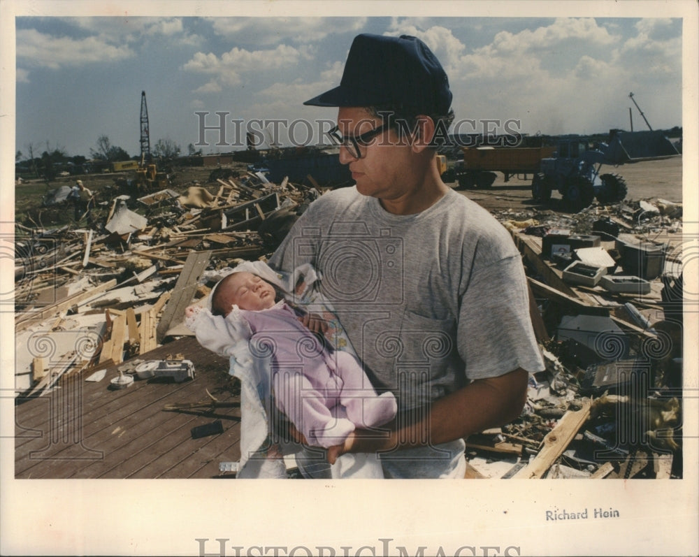 1991 Ed Friedl Tornado Danielle Chicago - Historic Images