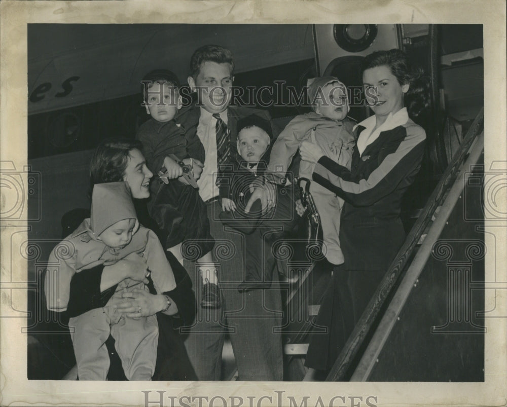 1947 Family WB Spafford Detroit Minister - Historic Images