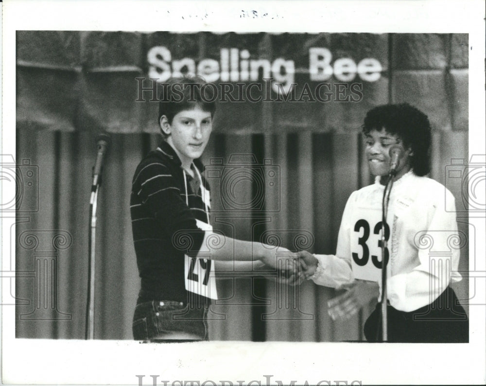 1985 Spelling Bee Graves Michael Hansen - Historic Images