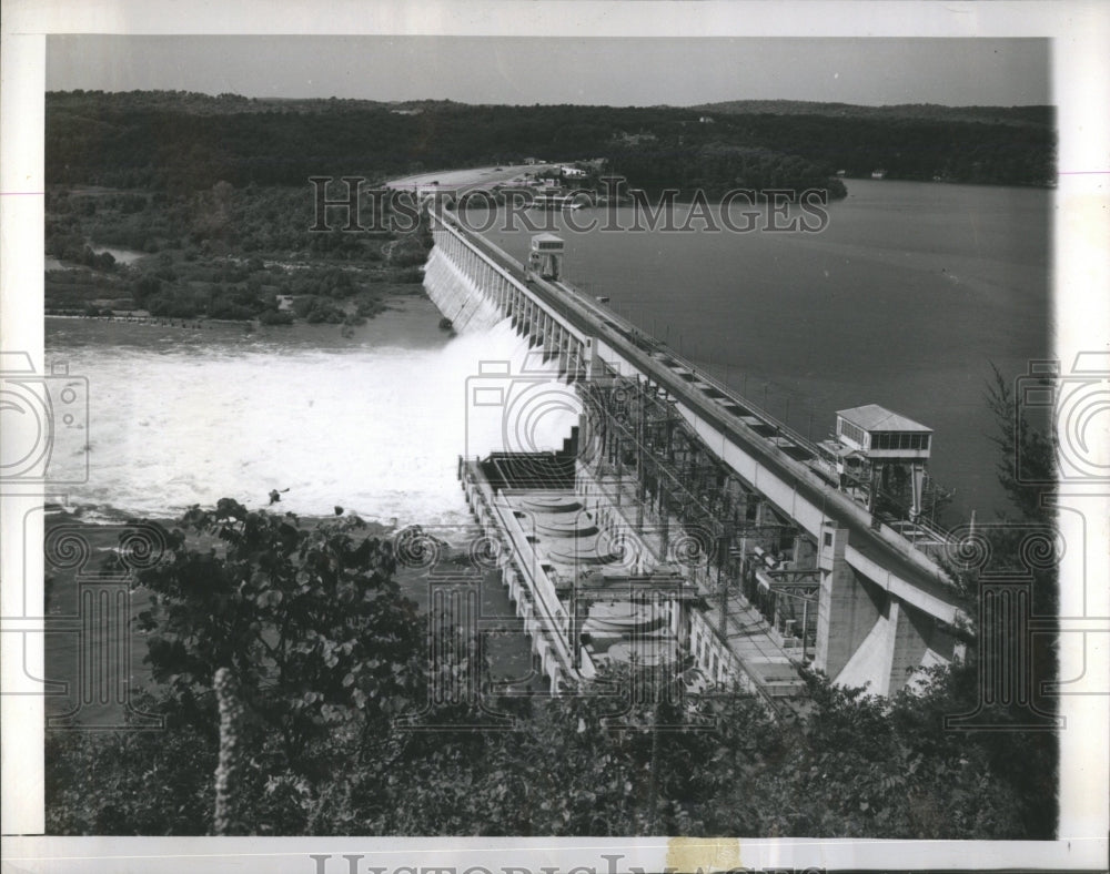 1948 Bagnell Dam Missouri Osage River - Historic Images