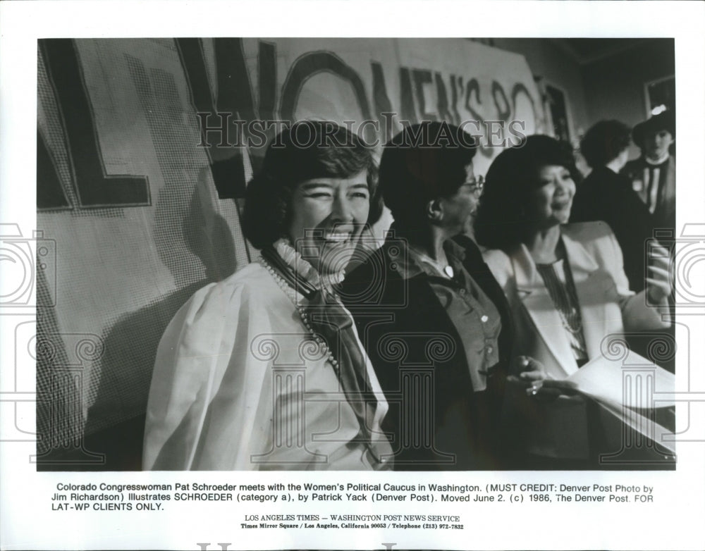 1986 Congresswoman Pat Schroeder - Historic Images