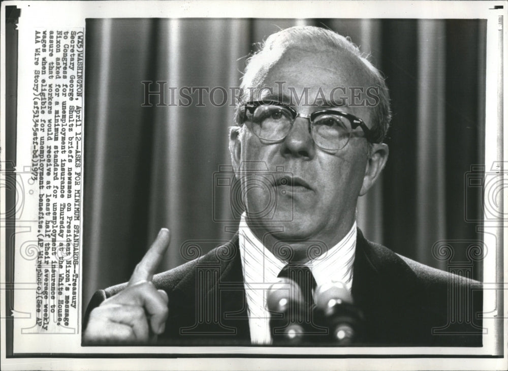  Treasury Secretary George Shultz - Historic Images
