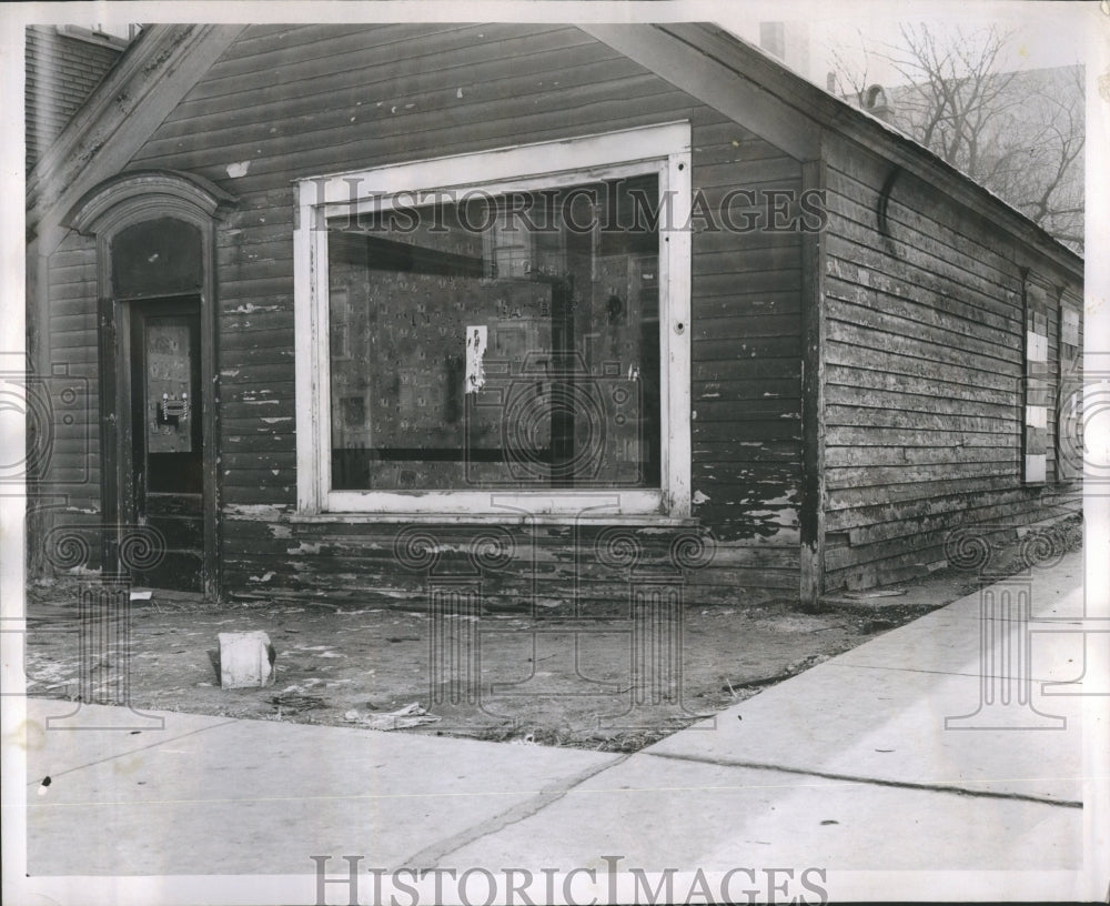1954 Back Yards Neighborhood Old Building - Historic Images
