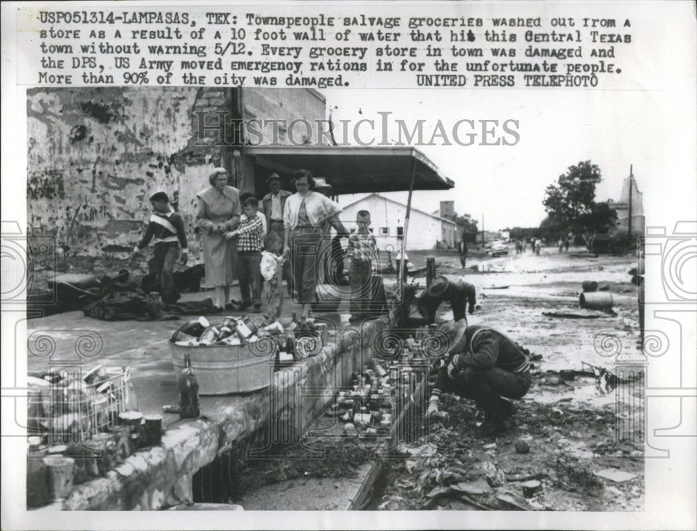 1957 Texas Flood Devestated Small Town - Historic Images
