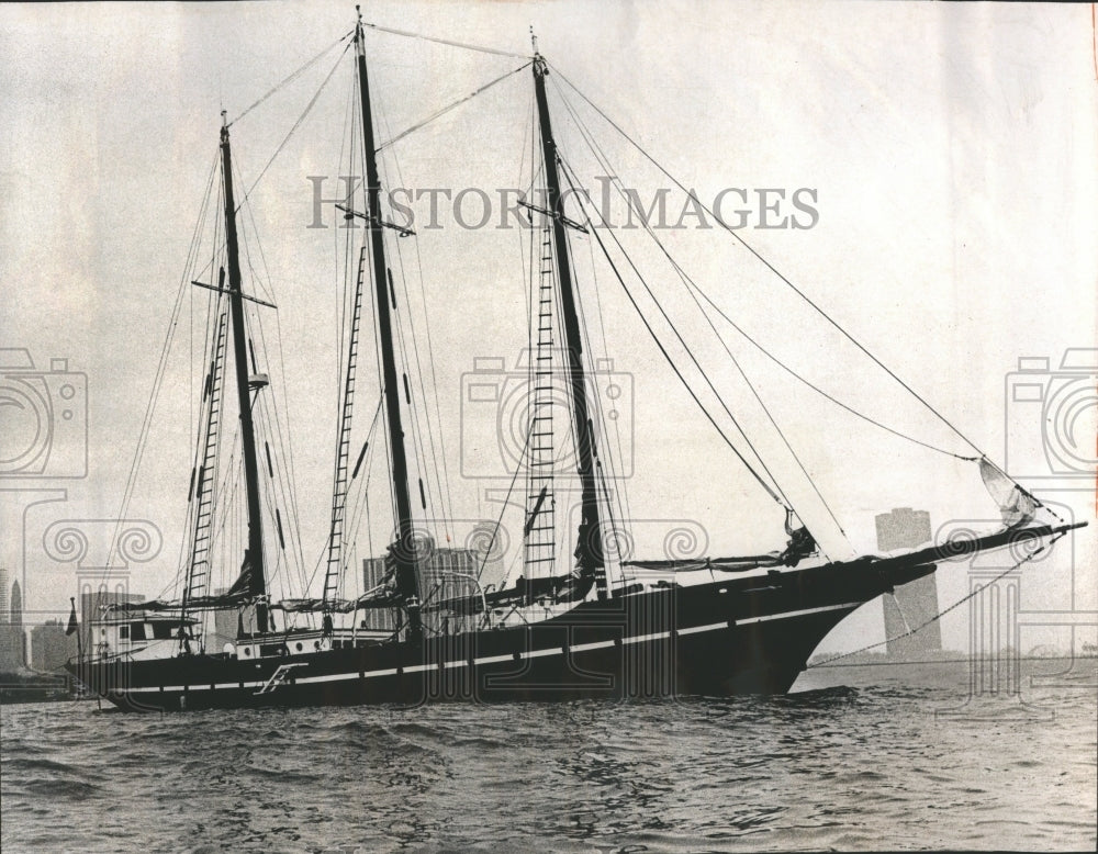 1970 Conrad Mikulec Schooner Sailing - Historic Images