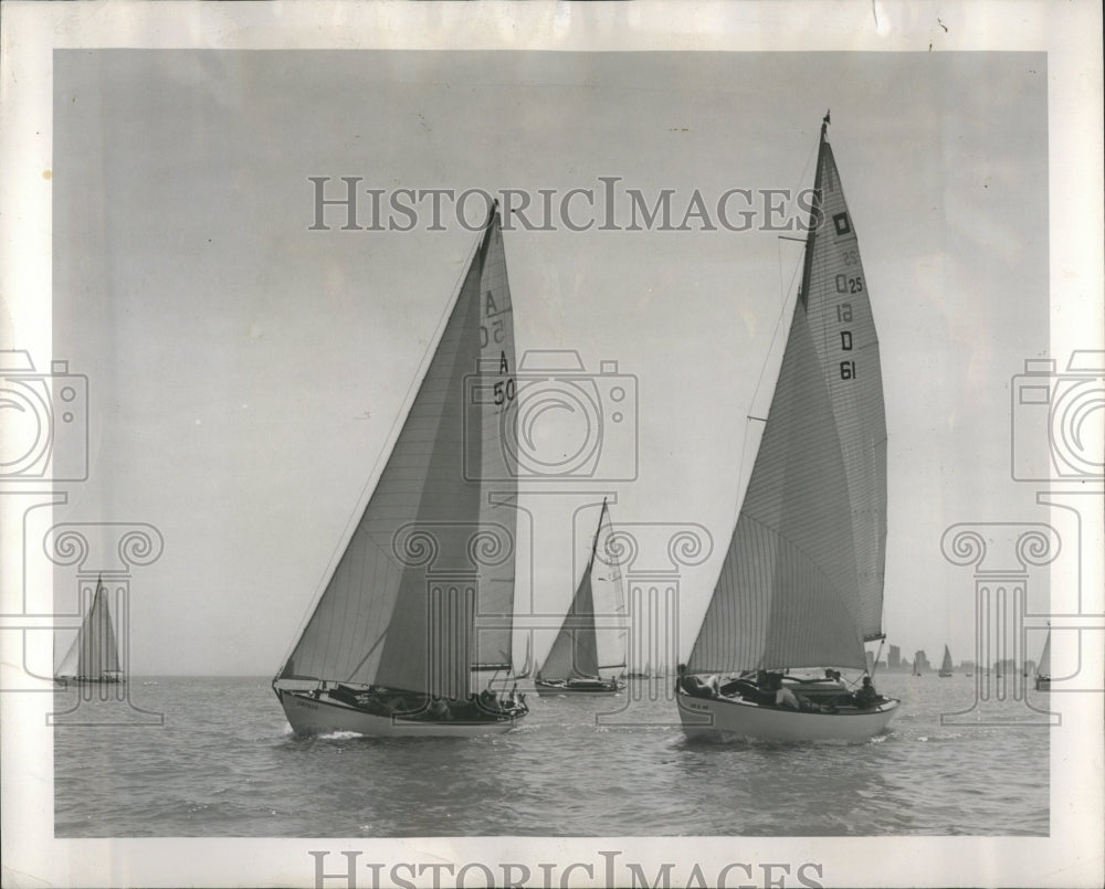 1950 Yachting Race Chicago Macinac - Historic Images