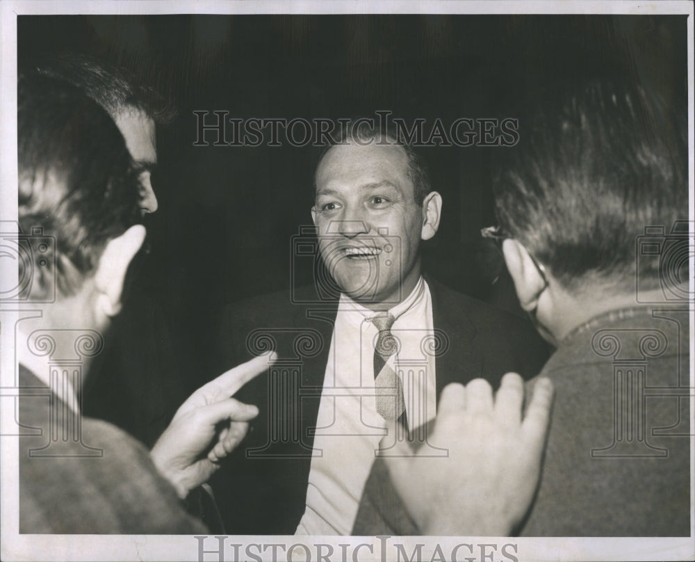 1957 Press Photo Speaker - Historic Images