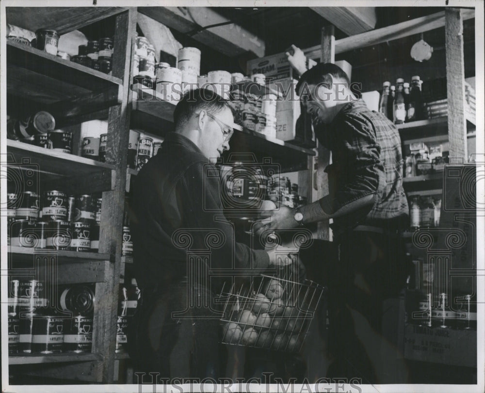 1955 Bruce Ted Food Stocked Storeroom  - Historic Images