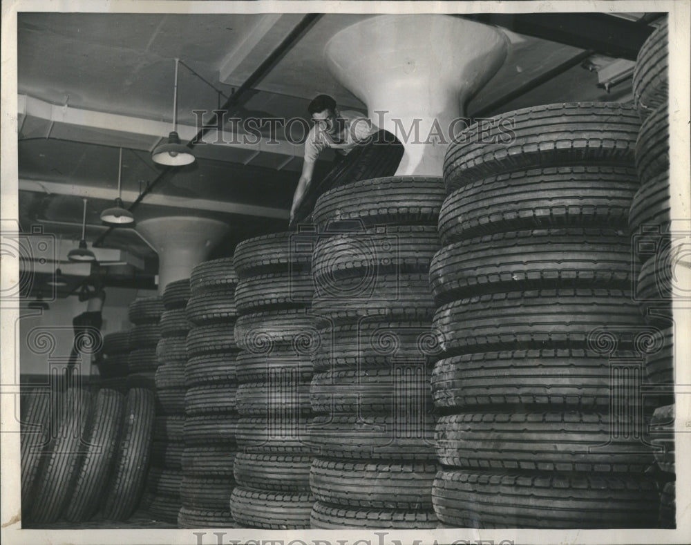 1944 U.S. Rubber Company Big Truck Tires - Historic Images