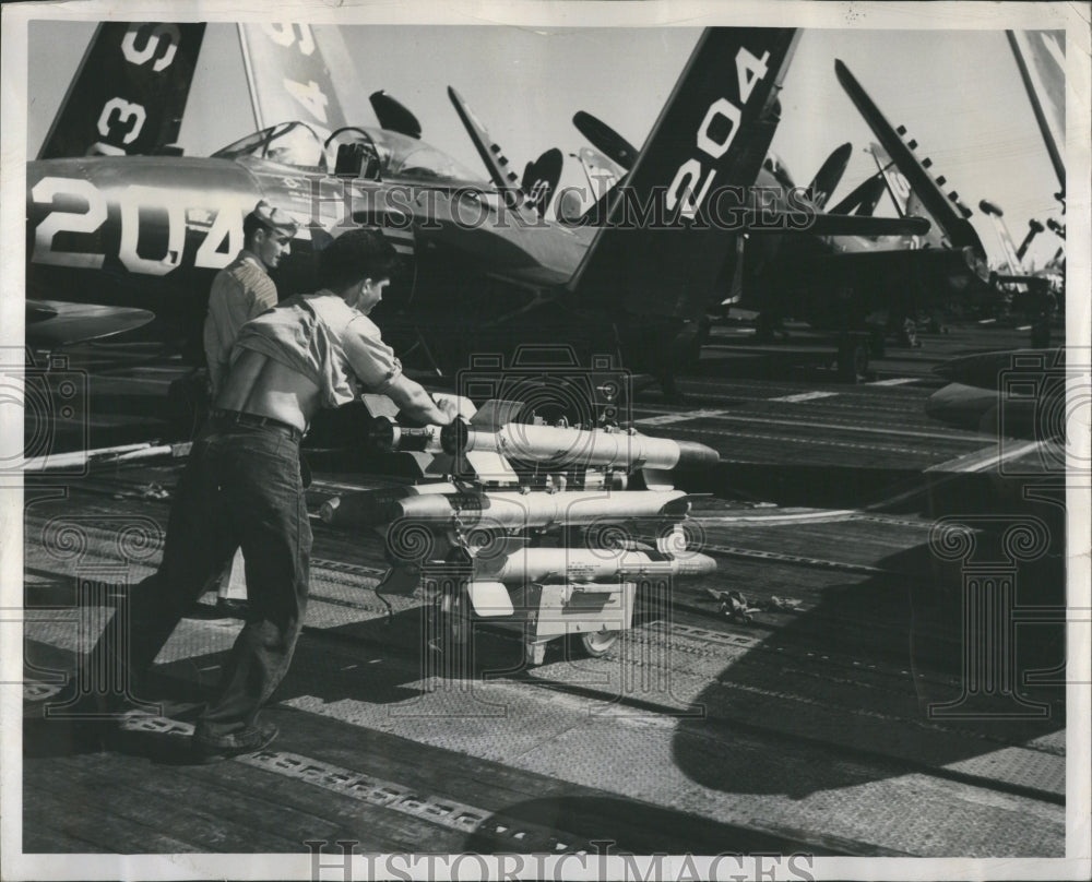 1950 Rocket Corsalr Skyraider Bombers Cart - Historic Images